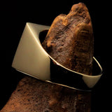 Nicely crafted Men's Knight Ring black Maltese Cross - Solid Brass - BikeRing4u