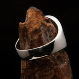 Men's ancient Square Compasses Masonic Ring Freemason G - Sterling Silver - BikeRing4u