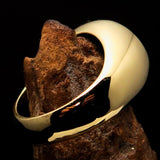 Perfectly crafted Men's Ring Celtic Birgit's Cross Red - Solid Brass - BikeRing4u