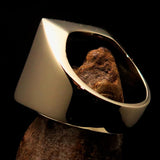 Excellent crafted Men's Revolution Ring black Socialist - Solid Brass - BikeRing4u