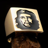 Excellent crafted Men's Revolution Ring black Socialist - Solid Brass - BikeRing4u