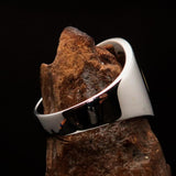 Excellent crafted Men's yellow Hammer and Sickle Crest Ring - Sterling Silver - BikeRing4u