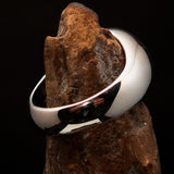 Perfectly crafted Men's Teacher Ring yellow Atom Symbol - Sterling Silver - BikeRing4u