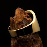 Perfectly crafted Men's National Flag Ring Singapore - solid Brass - BikeRing4u