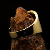 Perfectly crafted Men's National Flag Ring Barbados - solid Brass - BikeRing4u