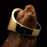 Perfectly crafted Men's National Flag Ring Barbados - solid Brass - BikeRing4u