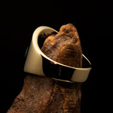 Perfectly crafted Men's National Flag Ring Holland Netherlands - solid Brass - BikeRing4u