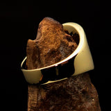 Perfectly crafted Men's National Flag Ring Greece - solid Brass - BikeRing4u