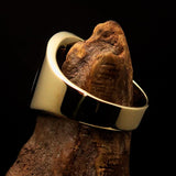 Perfectly crafted Men's National Flag Ring Israel - solid Brass - BikeRing4u