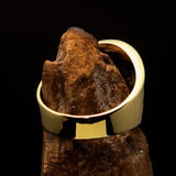 Perfectly crafted Men's National Flag Ring Finland - solid Brass - BikeRing4u