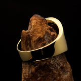 Perfectly crafted Men's National Flag Ring Norway - solid Brass - BikeRing4u