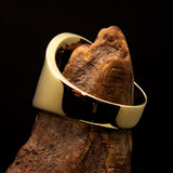 Perfectly crafted Men's National Flag Ring Seychelles - solid Brass - BikeRing4u