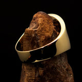 Perfectly crafted Men's National Flag Ring Hungary - solid Brass - BikeRing4u