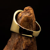 Perfectly crafted Men's National Flag Ring Bahrain - solid Brass - BikeRing4u