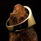 Perfectly crafted Men's National Flag Ring Romania - solid Brass - BikeRing4u