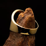 Perfectly crafted Men's National Flag Ring Romania - solid Brass - BikeRing4u