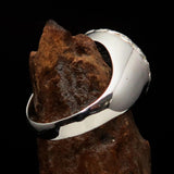 Excellent crafted Men's Viking Sterling Silver save Journey Ring - BikeRing4u