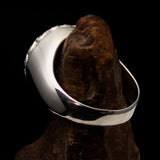 Excellent crafted Men's Viking Sterling Silver save Journey Ring - BikeRing4u