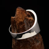 Excellent crafted Men's antiqued Celtic Runes Cross Ring - Sterling Silver - BikeRing4u