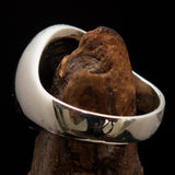 Excellent crafted Men's Sterling Silver Ring Pandemic Survivor - BikeRing4u