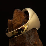 Excellent crafted Men's Brass Costume Ring Pandemic Survivor - BikeRing4u