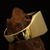 Perfectly crafted Men's Black Cross Ring - Solid Brass - BikeRing4u