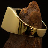 Perfectly crafted Men's Black Cross Ring - Solid Brass - BikeRing4u