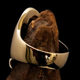 Perfectly crafted Men's Gothic Cross Ring Black - Solid Brass - BikeRing4u