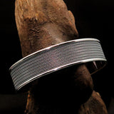 Excellent handcrafted minimalistic Sterling Silver Bracelet / Bangle - BikeRing4u