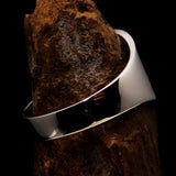 Excellent crafted Men's blue Spades Yin Yang Poker Ring - Sterling Silver - BikeRing4u