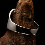 Excellent crafted Men's blue Spades Yin Yang Poker Ring - Sterling Silver - BikeRing4u