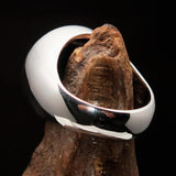 Nicely crafted Men's ancient Viking Runes Ring Black - Sterling Silver - BikeRing4u