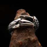 Excellent crafted Men's Medieval Ring Dragon Claw Sterling Silver 925 - BikeRing4u