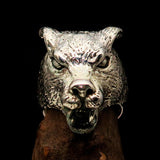 Excellent crafted Men's Sterling Silver Werewolf Ring - BikeRing4u