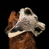 Excellent crafted Men's Sterling Silver Werewolf Ring - BikeRing4u