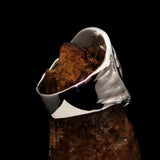 Men's Sterling Silver Alexander the Great Tetradrachm Ring - BikeRing4u