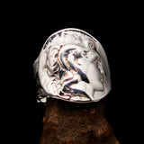 Men's Sterling Silver Alexander the Great Tetradrachm Ring - BikeRing4u
