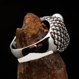 Excellent crafted Men's Sterling Silver Ring Zombie Denture - BikeRing4u