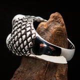 Excellent crafted Men's Sterling Silver Ring Zombie Denture - BikeRing4u