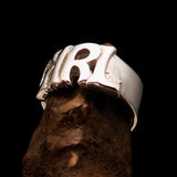 Excellent crafted One Word Girl Ring - Sterling Silver - BikeRing4u