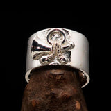 Excellent crafted Yankee Cavalry Horn Ring - Sterling Silver - BikeRing4u