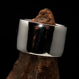 Excellent crafted Yankee Cavalry Horn Ring - Sterling Silver - BikeRing4u