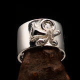 Excellent crafted Yankee Cavalry Horn Ring - Sterling Silver - BikeRing4u