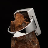 Excellent crafted Men's Ring Black Phoenix - Sterling Silver - BikeRing4u