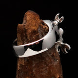 Excellent crafted Men's Mechanic Ring Wrench Skull - Sterling Silver 925 - BikeRing4u