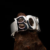 Excellent crafted One Word Boy Ring - Sterling Silver - BikeRing4u