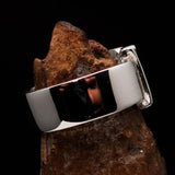 Excellent crafted One Word Boy Ring - Sterling Silver - BikeRing4u