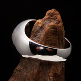 Excellent crafted Men's Biker Ring Black Hebrew Skull - Sterling Silver 925 - BikeRing4u