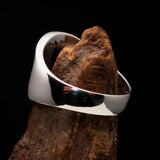 Excellent crafted ancient Men's Twin Head Eagle Ring Black - Sterling Silver - BikeRing4u