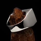 Perfectly crafted Men's Ring Flag of Canada - Sterling Silver - BikeRing4u